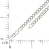 925 Sterling Silver Diamond Cut 4.5mm Solid Super Flat Curb  Chain | 16" to 24"