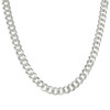 925 Sterling Silver Diamond Cut 7mm Solid Super Flat Curb  Chain | 18" to 26"