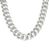 925 Sterling Silver Diamond Cut 16mm Solid Super Flat Curb  Chain | 20" to 26"
