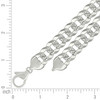 925 Sterling Silver Diamond Cut 16mm Solid Super Flat Curb  Chain | 20" to 26"