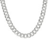 925 Sterling Silver Unisex Plain 7mm Solid Super Flat Curb  Chain | 18" to 26"
