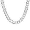 925 Sterling Silver Unisex Plain 7.5mm Solid Super Flat Curb  Chain | 18" to 26"