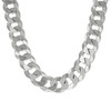 925 Sterling Silver Unisex Plain 16mm Solid Super Flat Curb  Chain | 20" to 26"