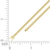 Sterling Silver Yellow Gold Plated 4mm Hollow Miami Cuban Bracelet | 7" to 9"