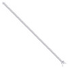 925 Sterling Silver Rhodium Plated 5mm Hollow Miami Cuban Bracelet | 8" to 9"