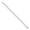 925 Sterling Silver Rhodium Plated 9mm Hollow Miami Cuban Bracelet | 8" to 9"