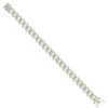 925 Sterling Silver Unisex Box Clasp Plain 13mm Solid Miami Cuban Bracelet | 9"