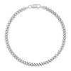 925 Sterling Silver Rhodium Plated 4mm Solid Miami Cuban Bracelet | 7" to 9"