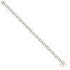 925 Sterling Silver Box Clasp Plain 7mm Solid Miami Cuban Bracelet | 7" to 9"