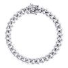 925 Sterling Silver Rhodium Plated 8.5mm Solid Miami Cuban Bracelet | 8" to 9"