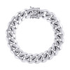 925 Sterling Silver Rhodium Plated 13mm Solid Miami Cuban Bracelet | 8" to 9"