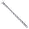 925 Sterling Silver Rhodium Plated 14.5mm Solid Miami Cuban Bracelet | 8" to 9"