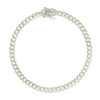 Sterling Silver Diamond Cut 5mm Solid Miami Cuban Pyramid Bracelet | 7" to 9"
