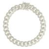 Sterling Silver Diamond Cut 10mm Solid Miami Cuban Pyramid Bracelet | 8" to 9"