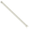 Sterling Silver Diamond Cut 10mm Solid Miami Cuban Pyramid Bracelet | 8" to 9"