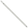 925 Sterling Silver Diamond Cut 7.5mm Solid Super Flat Curb  Bracelet | 7" to 9"