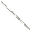 925 Sterling Silver Diamond Cut 8.5mm Solid Super Flat Curb  Bracelet | 8" to 9"