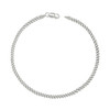 925 Sterling Silver Unisex Plain 3mm Solid Super Flat Curb  Bracelet | 7" to 9"