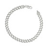 925 Sterling Silver Unisex Plain 7mm Solid Super Flat Curb  Bracelet | 7" to 9"