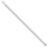 925 Sterling Silver Unisex Plain 7.5mm Solid Super Flat Curb  Bracelet 7" to 9"