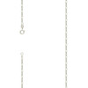 925 Sterling Silver Spring Ring 2mm Solid Classic Figaro Chain | 14" to 24"