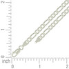 925 Sterling Silver Lobster Clasp 5mm Solid Classic Figaro Chain | 16" to 24"