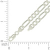 925 Sterling Silver Lobster Clasp 7mm Solid Classic Figaro Chain | 16" to 26"