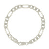 925 Sterling Silver Lobster Clasp 7mm Solid Classic Figaro Bracelet | 7" to 9"