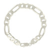 925 Sterling Silver Lobster Clasp 10mm Solid Classic Figaro Bracelet | 7" to 9"