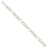 925 Sterling Silver Lobster Clasp 10mm Solid Classic Figaro Bracelet | 7" to 9"