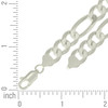 925 Sterling Silver Lobster Clasp 10mm Solid Classic Figaro Bracelet | 7" to 9"