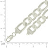 925 Sterling Silver Lobster Clasp 14mm Solid Classic Figaro Chain | 24" to 36"