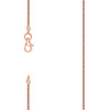 925 Sterling Silver Rose Gold Plated Lobster 1mm Solid Franco Chain | 16" to 24"