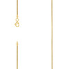 Sterling Silver Yellow Gold Plated Lobster 1mm Solid Franco Chain | 16" to 26"