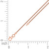 Sterling Silver Rose Gold Plated Lobster 1.5mm Solid Franco Chain | 16" to 24"