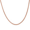 925 Sterling Silver Rose Gold Plated Lobster 2mm Solid Franco Chain | 16" to 28"