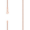 925 Sterling Silver Rose Gold Plated Lobster 2mm Solid Franco Chain | 16" to 28"