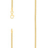 Sterling Silver Yellow Gold Plated Lobster 2mm Solid Franco Chain | 18" to 26"