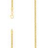 Sterling Silver Yellow Gold Plated Lobster 2.5mm Solid Franco Chain | 16" to 26"