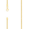 Sterling Silver Yellow Gold Plated Lobster 3mm Solid Franco Chain | 16" to 28"
