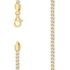 Sterling Silver Two-Tone Gold Plated Pave 4.2mm Solid Franco Chain | 18" to 28"