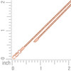 Sterling Silver Rose Gold Plated Lobster 2.5mm Hollow Franco Chain | 18" to 24"