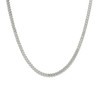Sterling Silver Lobster Rhodium Plated 2.5mm Hollow Franco Chain | 16" to 24"