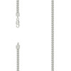 Sterling Silver Lobster Rhodium Plated 2.5mm Hollow Franco Chain | 16" to 24"