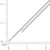 Sterling Silver Lobster Rhodium Plated 2.5mm Hollow Franco Chain | 16" to 24"