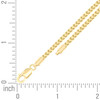 925 Sterling Silver Yellow Gold Plated 2.5mm Hollow Franco Chain | 18" to 26"
