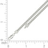 Sterling Silver Lobster Rhodium Plated 3.5mm Hollow Franco Chain | 16" to 24"