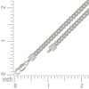 Sterling Silver Lobster Rhodium Plated 4.2mm Hollow Franco Chain | 16" to 24"