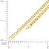 925 Sterling Silver Yellow Gold Plated 4.5mm Hollow Franco Bracelet | 7" to 9"
