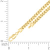 925 Sterling Silver Yellow Gold Plated 5.4mm Hollow Franco Bracelet | 8" to 9"